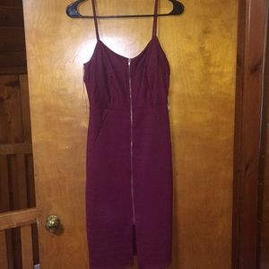Burgundy dress